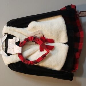 Tommy Bahama NWT 4 piece Shirt, Vest, Skirt and Hairband Set, 3T